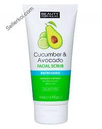 Beauty Formulas Cucumber and Avocado Facial Scrub 85ml